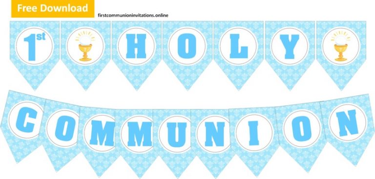 first communion banner ideas