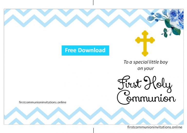 First Communion card