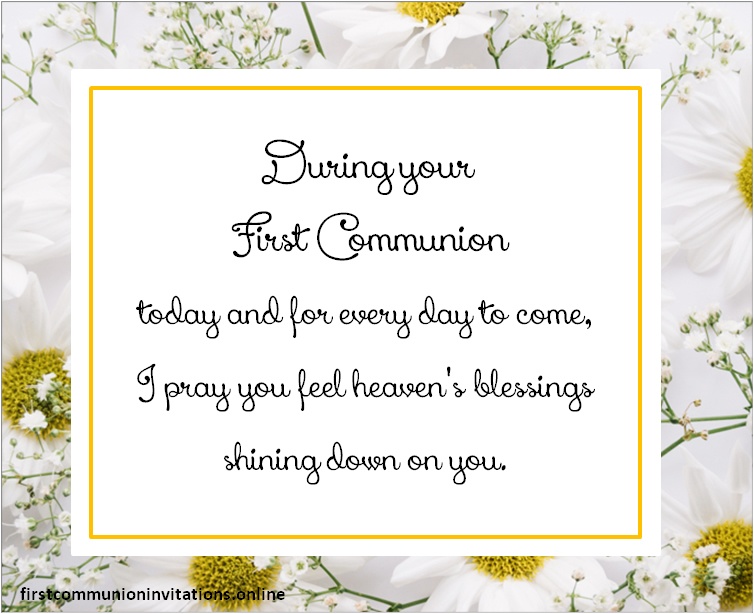 First Holy Communion Wishes