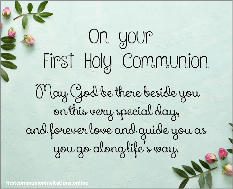 First Holy Communion Quotes