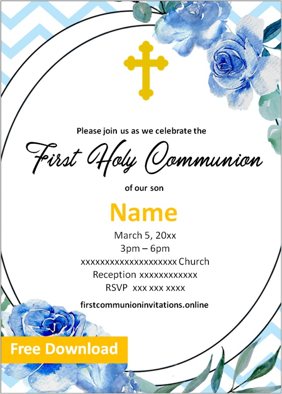 first communion invitations