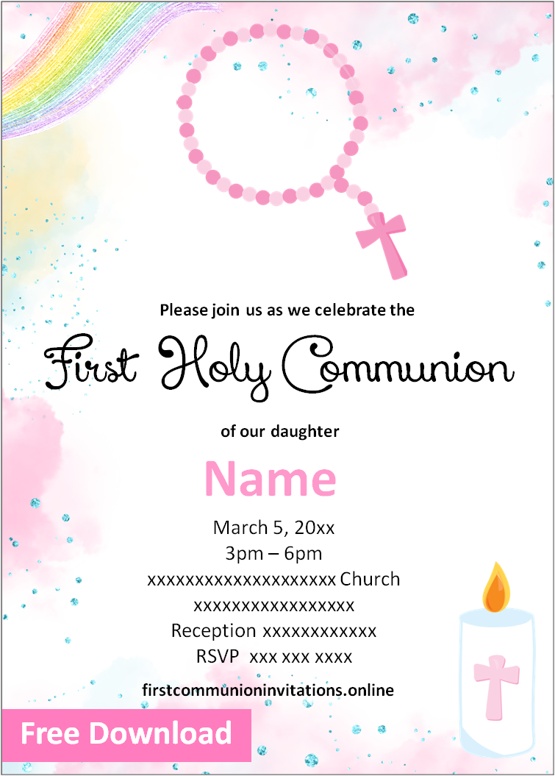 first holy communion invitations