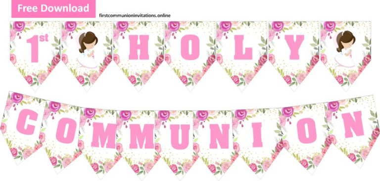 first communion banner ideas